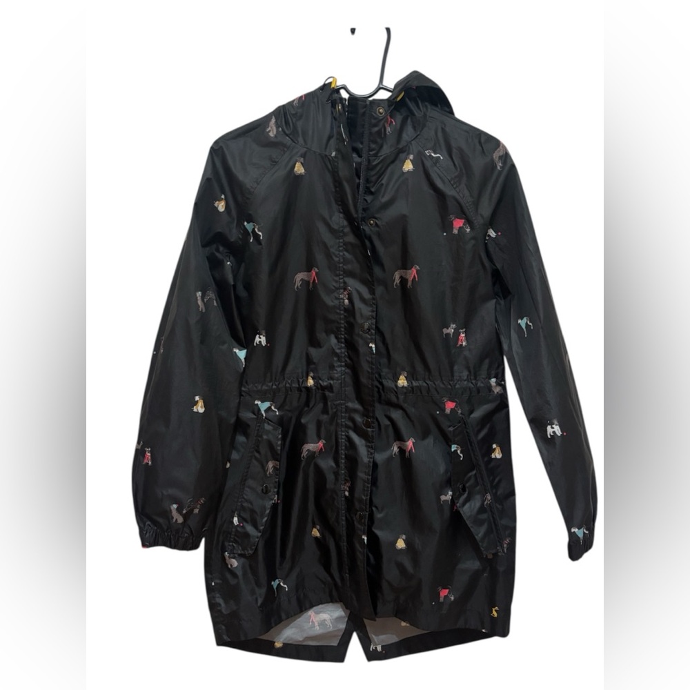 Joules Right as Rain Women’s Dog Printed Raincoat size 8
